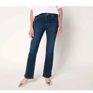 Women With Control Size Petite 10 Dark Wash Contour Curves Jeans A702772 NWOT